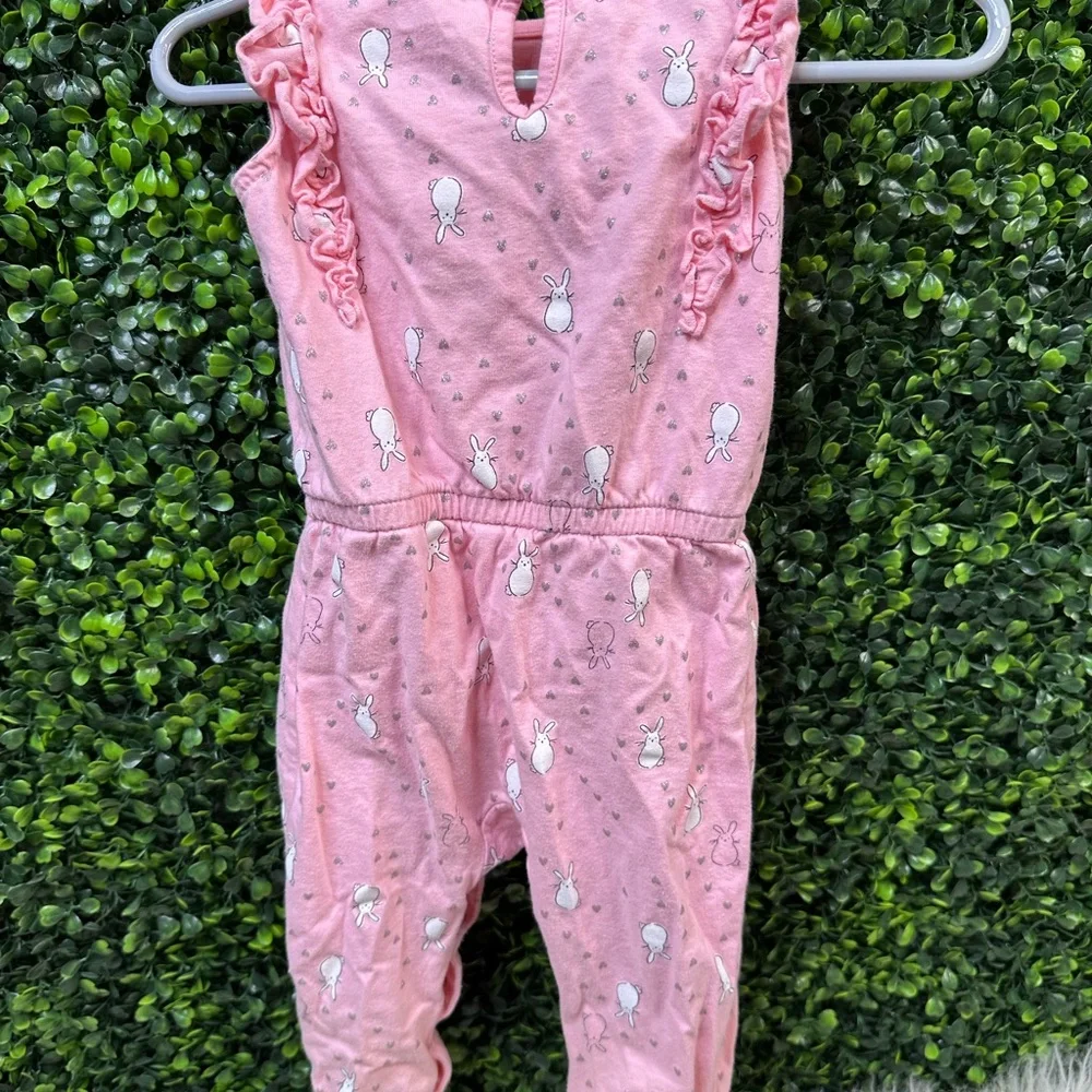 Carter's Pink‎ Bunny Print Baby Outfit